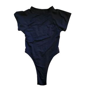 Frankie's Bikinis One Piece Swim Suit T Shirt Style Cheeky Medium